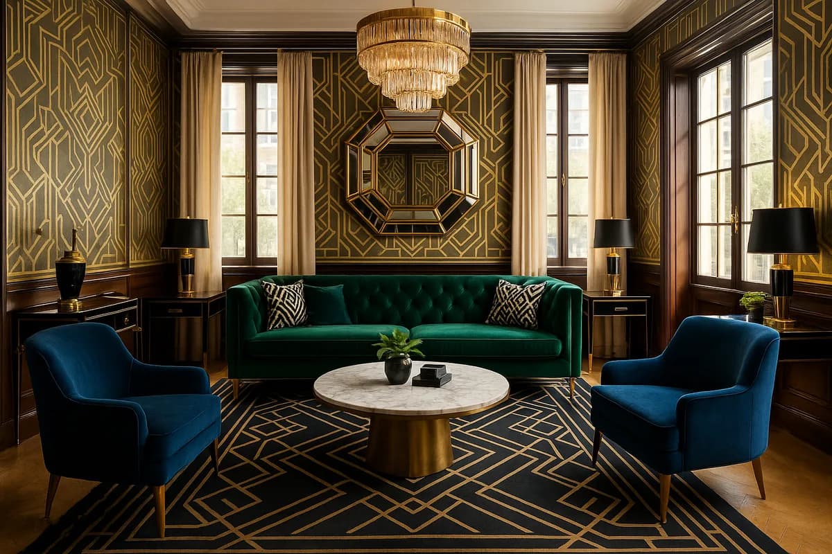 Art Deco living room example