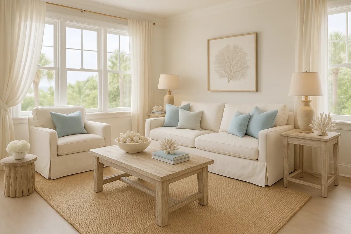 Coastal living room example