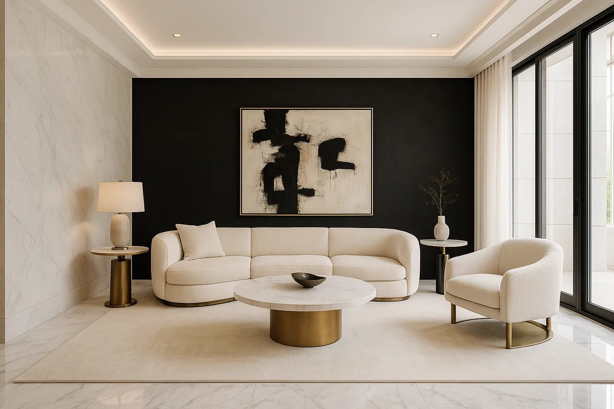 Contemporary Luxe living room example