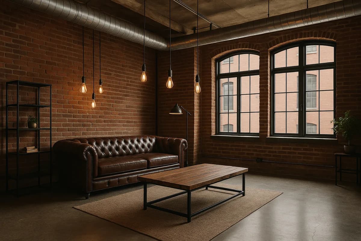 Industrial living room example
