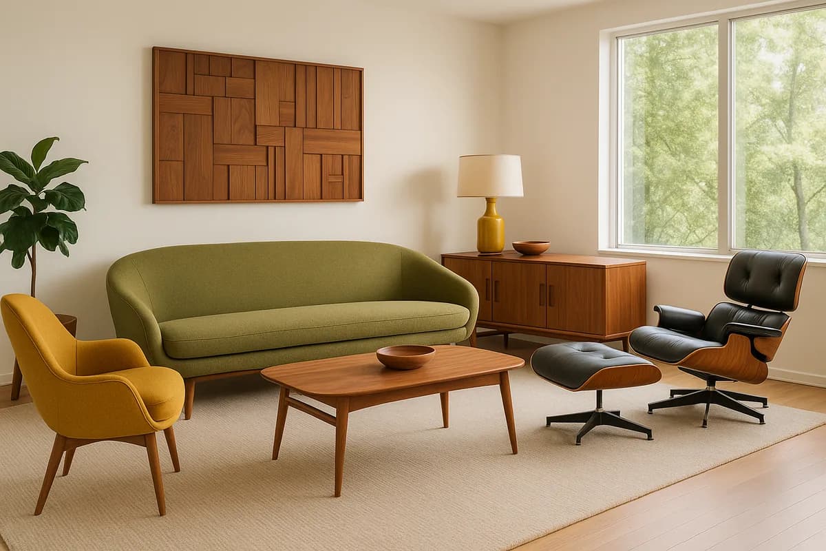 Mid-Century Modern living room example